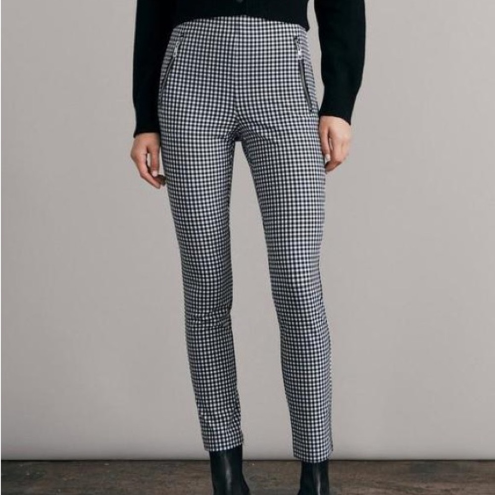 Rag & Bone Simone Zip Pocket Pant Gingham Size 6